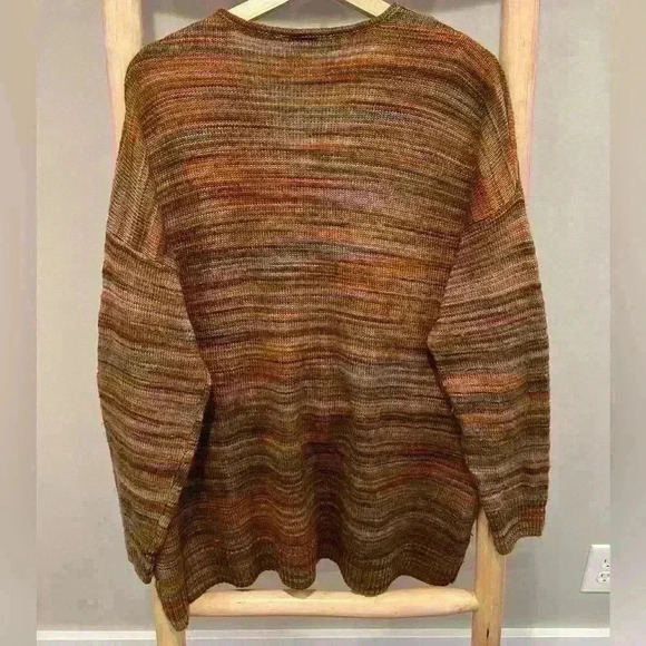 ANA XL brown V-neck sweater - Picture 3 of 10